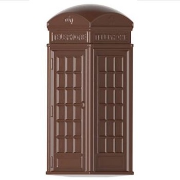 Chocolate World Mini British Phonebox Polycarbonate Chocolate Mould